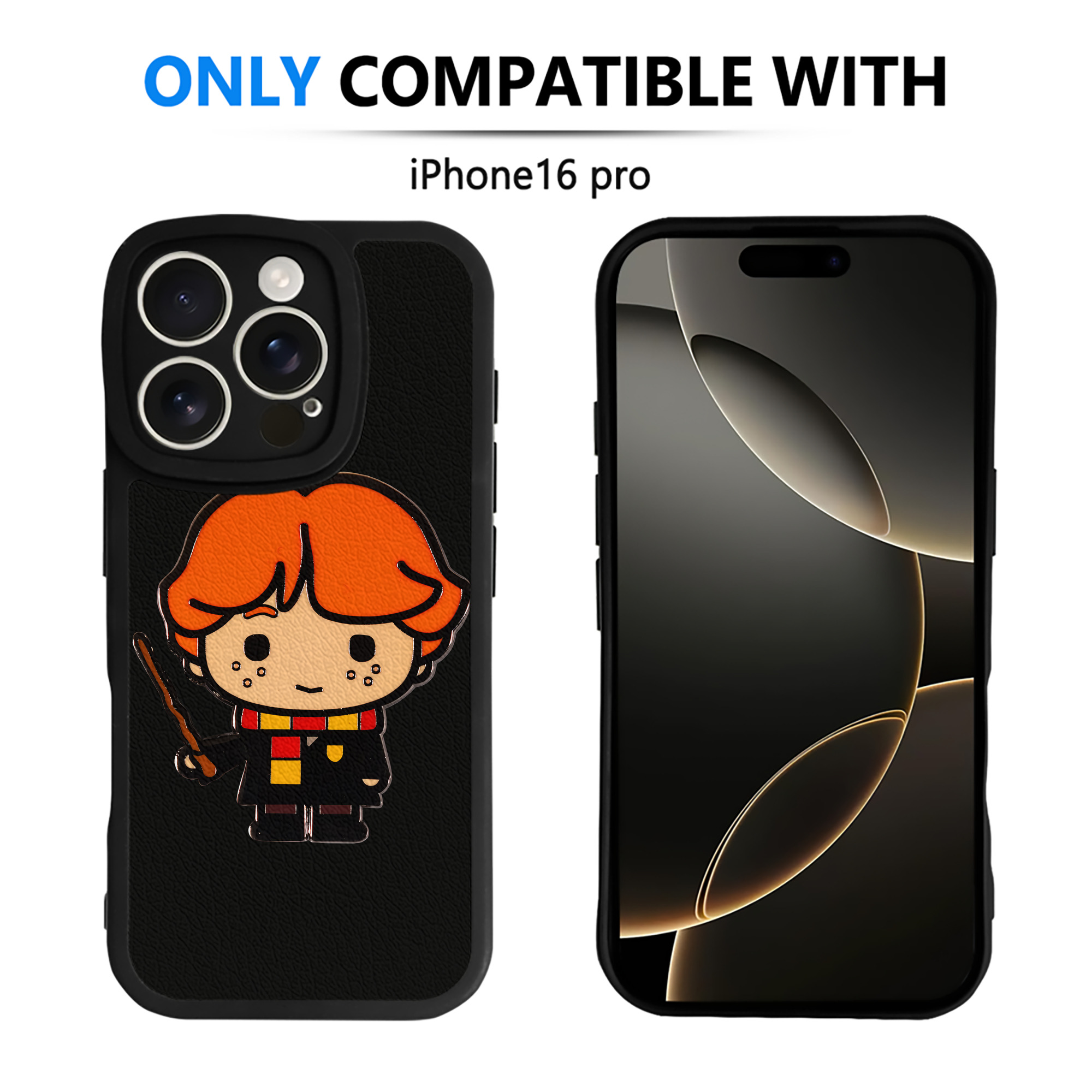 （画像用） Harry Potter ハリー・ポッターシリーズ 【iPhone 16シリーズ対応】シリコンスマホケース（レザー調） 材質：シリコン